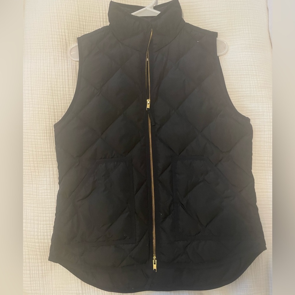 J Crew Quilted Down Puffer Vest